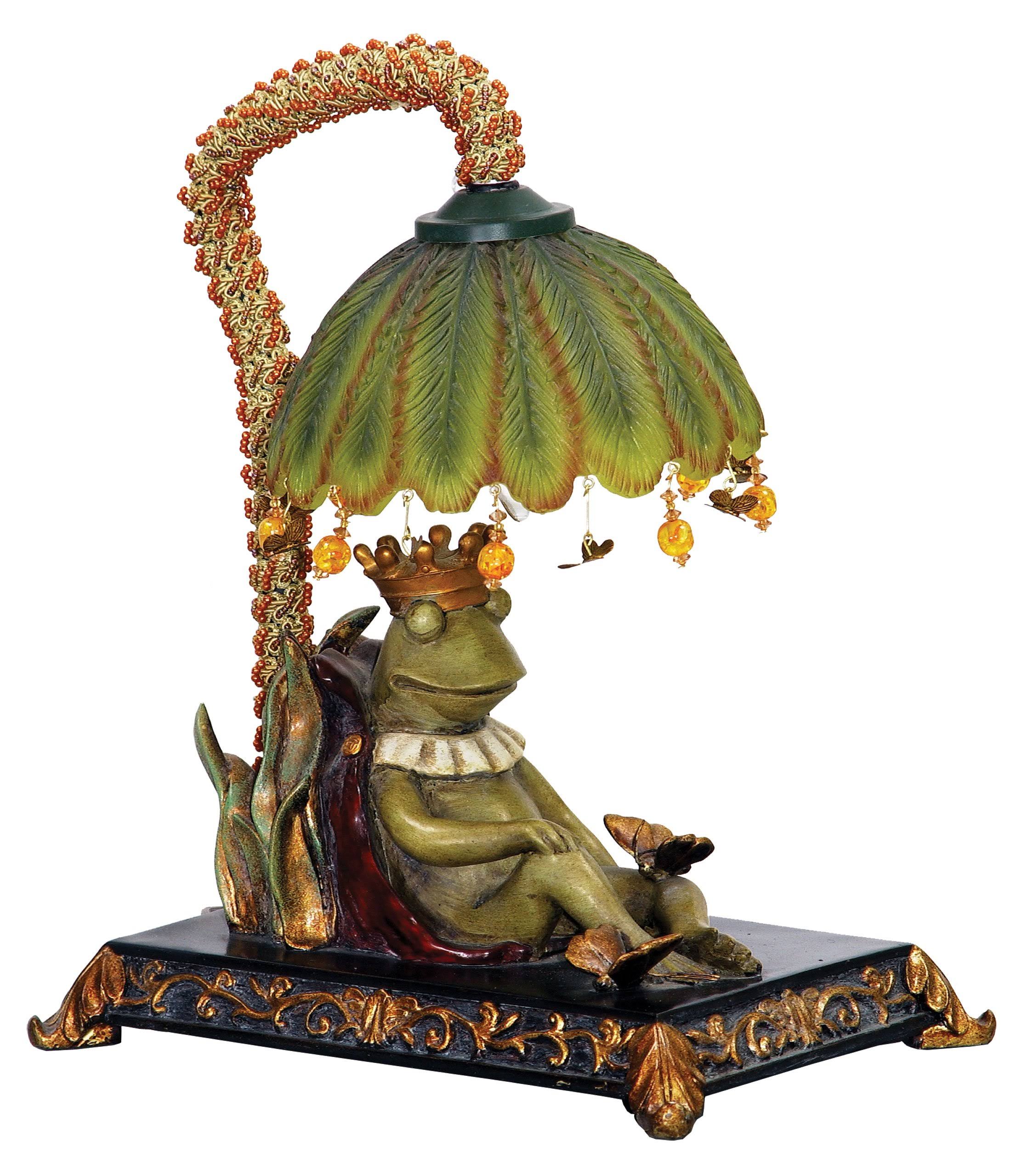 Sterling 91740 Sleeping King Frog Table Lamp