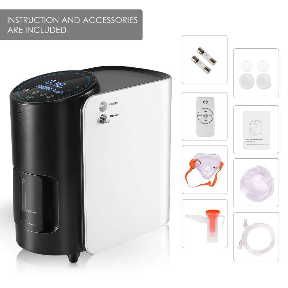 1L-7L/min Adjustable Oxygen Concentrator Machine for Home and Travel Use - Image 10