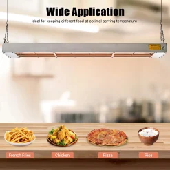 Alternative view of WeChef 43 Commercial Food Warmer 1100W Electric Strip Heater Stainless Steel Heating Lamp for Restaurant