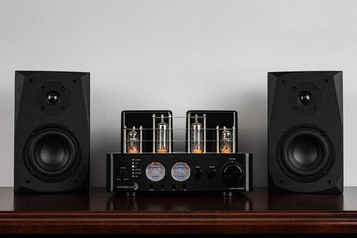 Dayton Audio HTA100BT Hybrid Stereo Tube Amplifier with Bluetooth USB AUX Phono in SUB Out 100W 2024 Best Sellers - Image 4