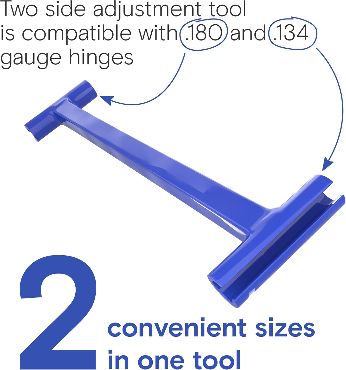 Dual Hinge Bender for Comercial Door Hinges Hinge Knucke 0.134&0.180 Gauge Blue Color Model1002B - Image 3