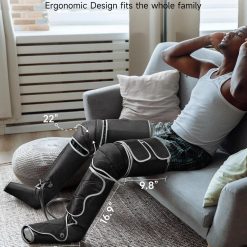 Alternative view of ALLJOY Leg Massager, Leg Air Compression Massager for Circulation and Pain Relief,2 Heat Levels Foot/Knee Massager,6 Modes with Memory Function Controller, Full Leg Massager, Gift for Women Men