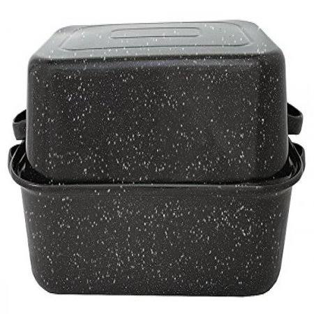 Granite Ware Covered Rectangular Roaster - Image 5
