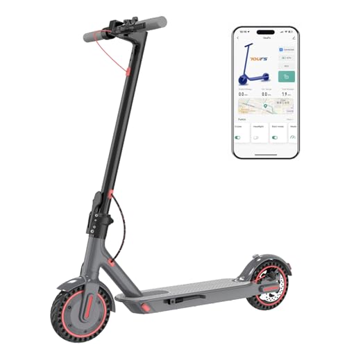Electric Scooter for Adults, 19/25 Mph Max Speed, 21/25/35 Miles Range,350/500/600W APP Control E-Scooter with 8.5/10 Inflatable tire, Foldable Escooter with App Control, UL 2272 Certified - Image 4