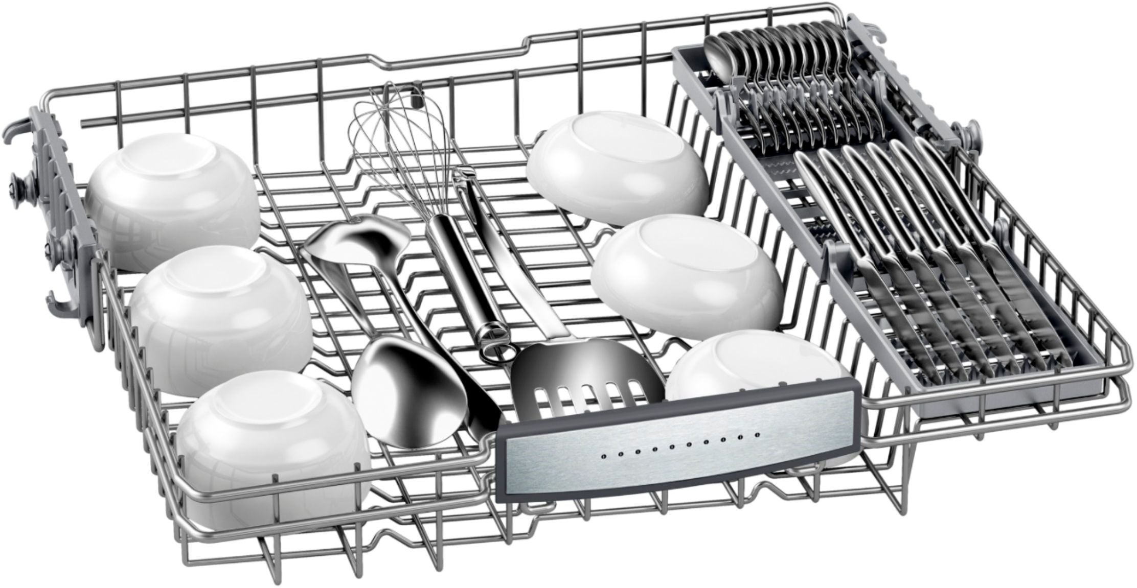 Bosch – 800 Series 24 Top Control Built-In Dishwasher with CrystalDry, Stainless Steel Tub, 3rd Rack, 40 dBa – Stainless steel - Image 9