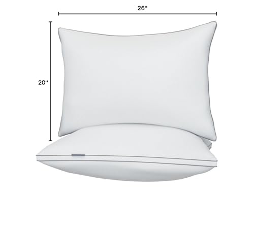 viewstar Bed Pillows King Size Set of 2, Hotel Quality, Down Alternative Big Pillow for Back, Stomach or Side Sleepers, Firm - Image 56