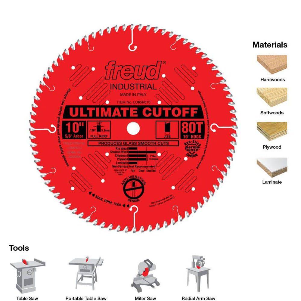 Freud LU85R012 12 inch Ultimate Cut-Off Blade - Image 2