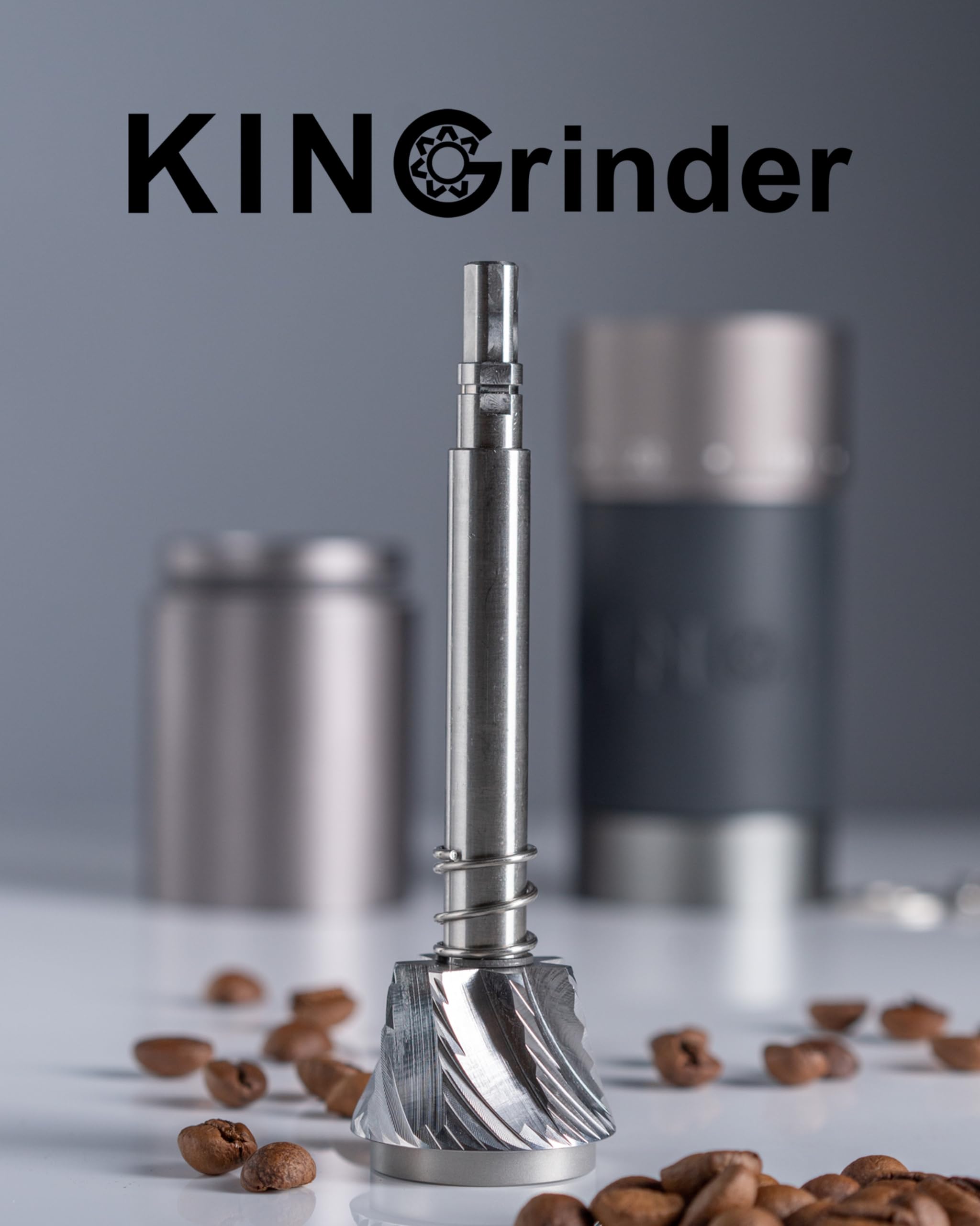 KINGrinder K6 Manual Hand Coffee Grinder with Straight Handle - Image 5