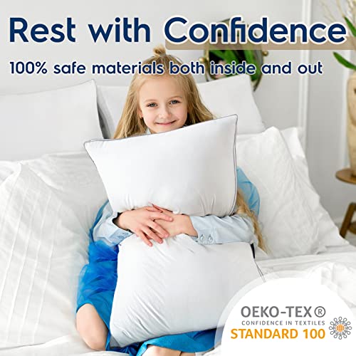 viewstar Bed Pillows King Size Set of 2, Hotel Quality, Down Alternative Big Pillow for Back, Stomach or Side Sleepers, Firm - Image 17