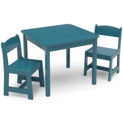 Delta Children MySize Kids Wood Table and Chair Set – Teal