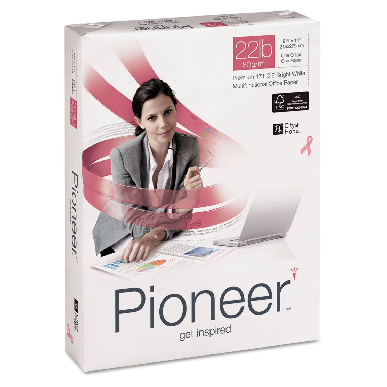 Pioneer Multipurpose Paper 99 Brightness 22 lbs. 8-1/2 x 11 Bright White 5000 - Image 5