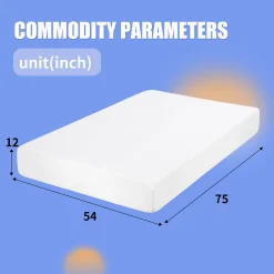 Alternative view of 12 Inches Cooling-Gel Memory Foam Mattress Medium Firm Feel Memory Foam Mattress Bed in a Box CertiPUR-US Certified, Full