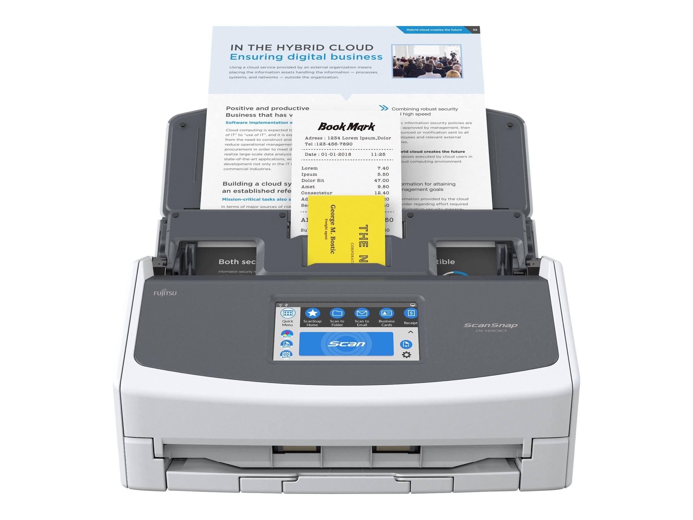 Fujitsu ScanSnap iX1600 Scanner White