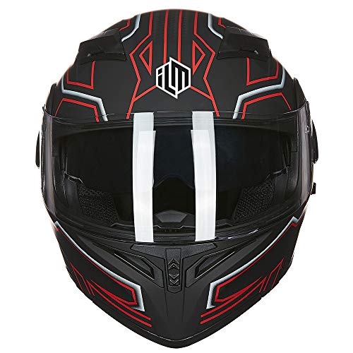 ILM Motorcycle Dual Visor Flip up Modular Full Face Helmet DOT 6 Colors Model 902 - Image 23