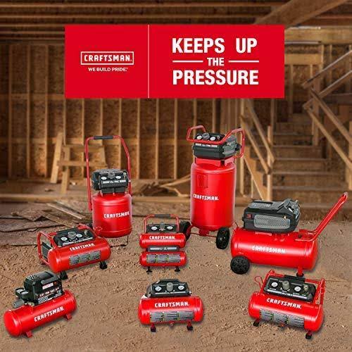 Craftsman 2 Gal Twin Stack Portable Air Compressor 125 PSI 0.3 HP - Image 8