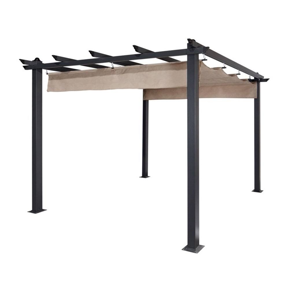 Aleko Fabric Replacement Pergola Canopy – 9 x 9 Feet – Sand - Image 5