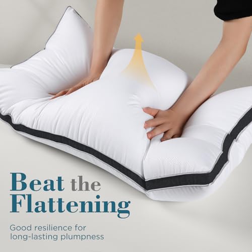 viewstar Bed Pillows King Size Set of 2, Hotel Quality, Down Alternative Big Pillow for Back, Stomach or Side Sleepers, Firm - Image 24