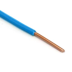 Alternative view of 50 Feet (15 Meter) – Insulated Solid Copper THHN / THWN Wire – 12 AWG, Wire is Made in the USA, Residential, Commerical, Industrial, Grounding, Electrical rated for 600 Volts – In Blue