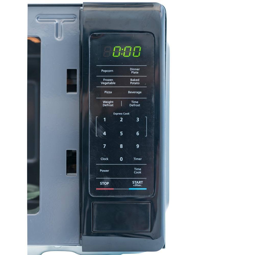 Magic Chef 0.7 Cu. ft. Countertop Microwave (Black with Gray Cavity) - Image 5
