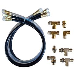 Alternative view of SI-TEX Autopilot Hydraulic Steering Installation Kit w-Hoses u0026 Fittings