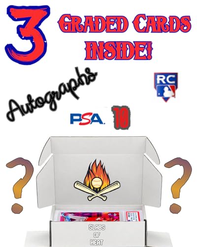 Three Graded Baseball Cards Gift Box: MLB Edition ??Three Premium PSA/BGS Graded 10, 9.5 or 9 Cards ??Potential Rookie Autographs & Numbered RC Refractors??Gift for Baseball Fans??by Slabs of Heat - Image 3