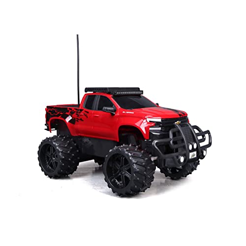 Maisto Tech R/C 1:16 Scale 2.4 GHz Off Road 2019 Chevrolet Silverado, Red - Image 10