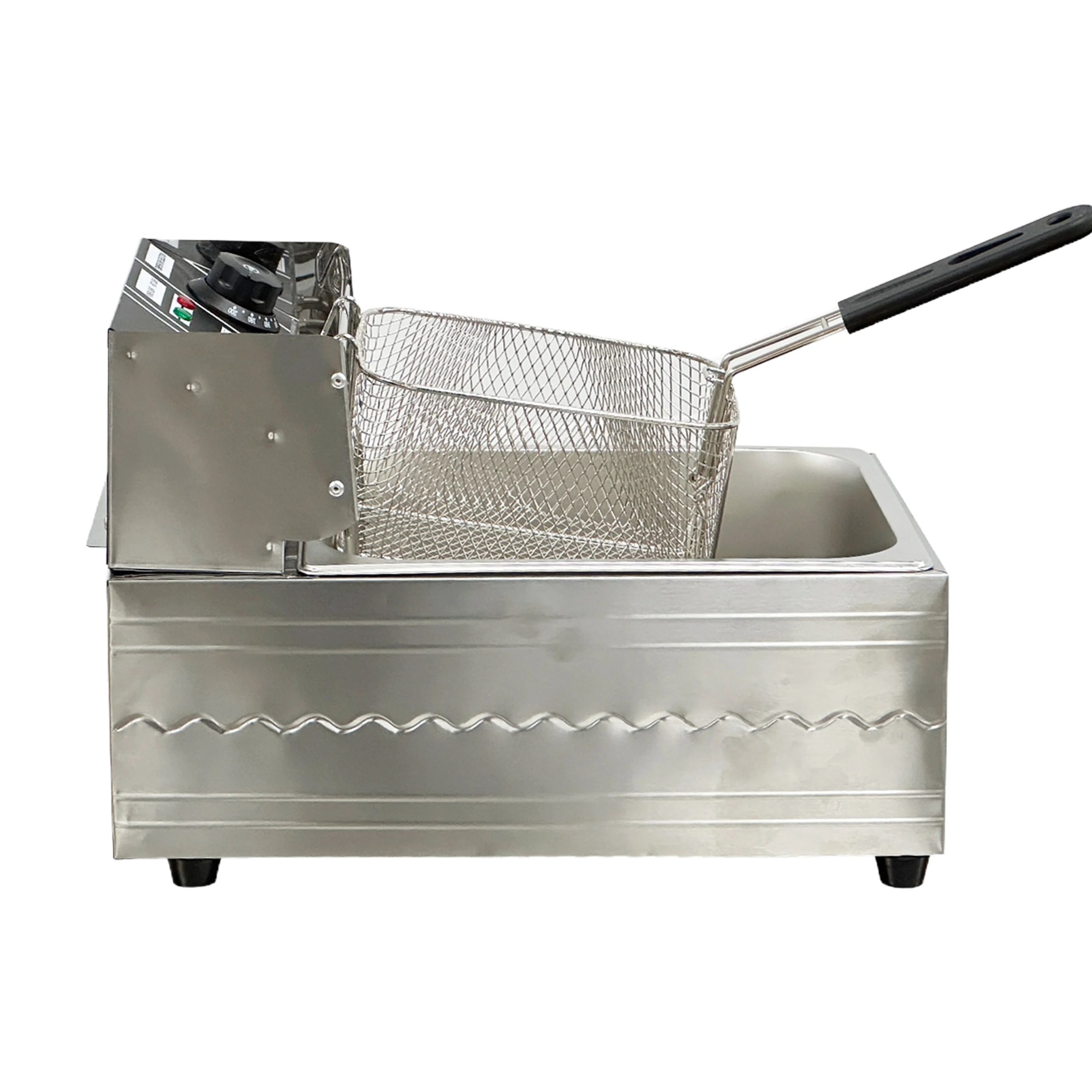1600W Electric Deep Fryer, Stainless Steel Countertop Fryer Large Capacity, Thickening Multi-functional Fryer Commercial Single-chamber 2.5 Gallon - Image 2