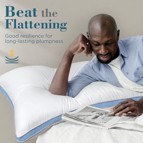 viewstar Bed Pillows King Size Set of 2, Hotel Quality, Down Alternative Big Pillow for Back, Stomach or Side Sleepers, Firm - Image 79