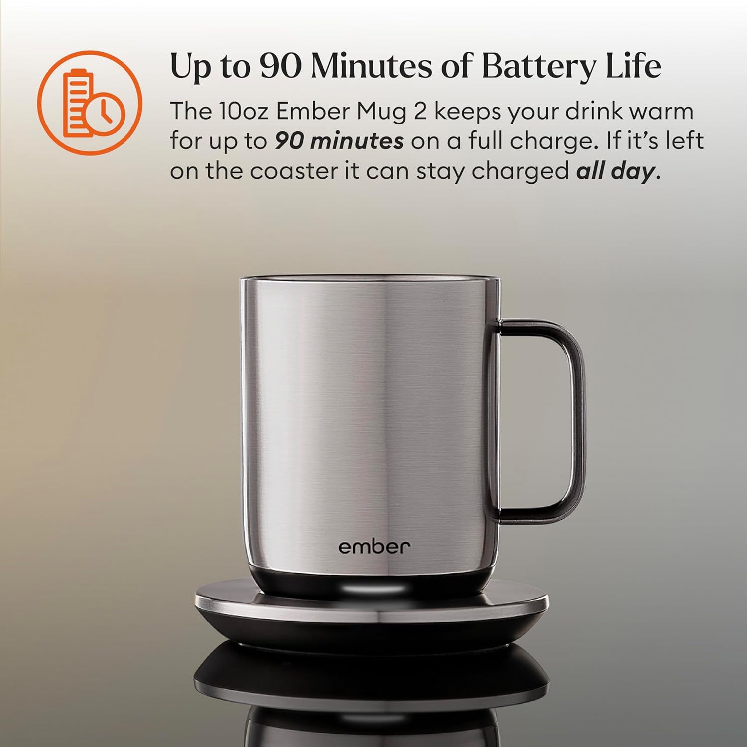 Ember Temperature Control Smart Mug 2, 14 Oz, App-Controlled Heated Coffee Mug with 80 Min Battery Life and Improved Design, White - Image 96