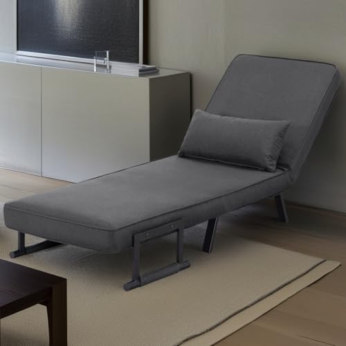 3 in 1 Sleeper Sofa Bed, Futon Sofa Bed for Living Room with Side Pocket, Black Sleepers Sofa Couch with Pullout Bed, Convertible Love Seat Sleepers Bed for Living Room, Bedroom, Small Space - Image 19
