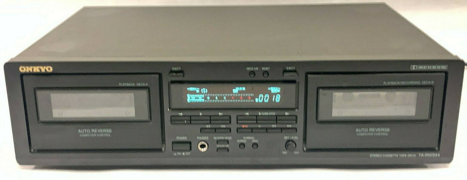 Onkyo TA-RW544 – Dual cassette deck – black - Image 3