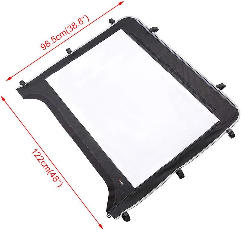 Kemimoto UTV Windshield Compatible with Kawasaki Mule 600 Mule 610XC SE SX Clear Fold Up UTV Full Front Windshield - Image 5