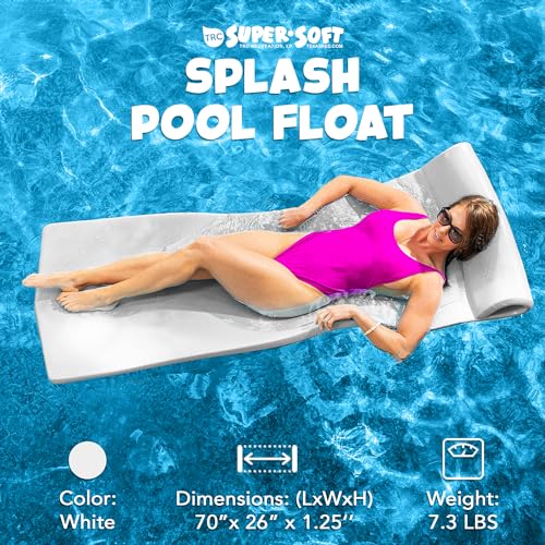 TRC Recreation Foam Swimming Pool Float, Floating Water Lounger, Splash 1.25?? - Image 27