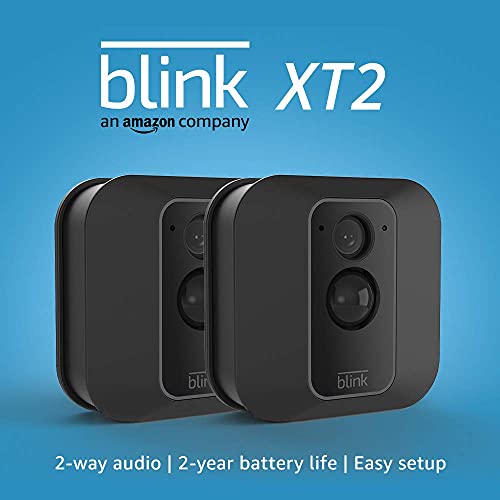 Blink XT2 Outdoor/Indoor Smart Security Camera with cloud storage included, 2-way audio, 2-year battery life ?C 2 camera kit (Used)