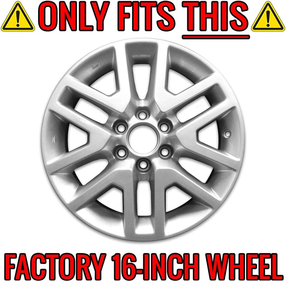 Upgrade Your Auto 16 4pc Gloss Black Wheel Skins (Set of 4) for Nissan Frontier 2014-2020 - Image 3
