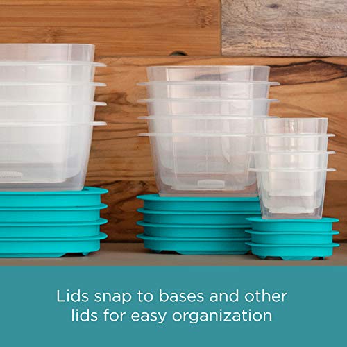 Rubbermaid EasyFindLids with Press & Lock Leak Proof Lids Food Storage Set, Meal Prep Containers, 12 Piece, Clear - Image 2