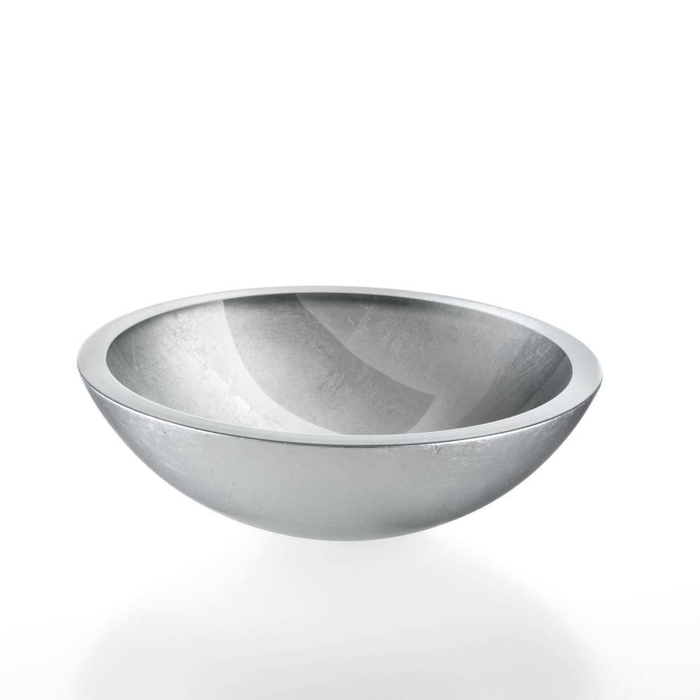 WS Bath Collections Acquaio 53596 11-2/5 inch Stainless Steel Vessel Bathroom Sink from The, Size: 11.4, Silver