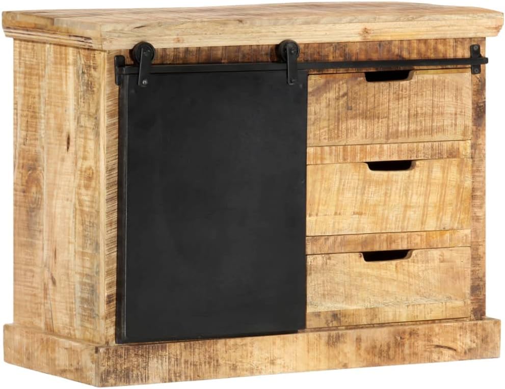 Living Room Storage Cabinet Storage Cabinet Entryway Cabinet Laconic Cabinet Storage Shelf Wine Cabinet Retro Style Textured Sideboard Textured Sideboard 31.5×11.8×23.6 Solid Mango Wood