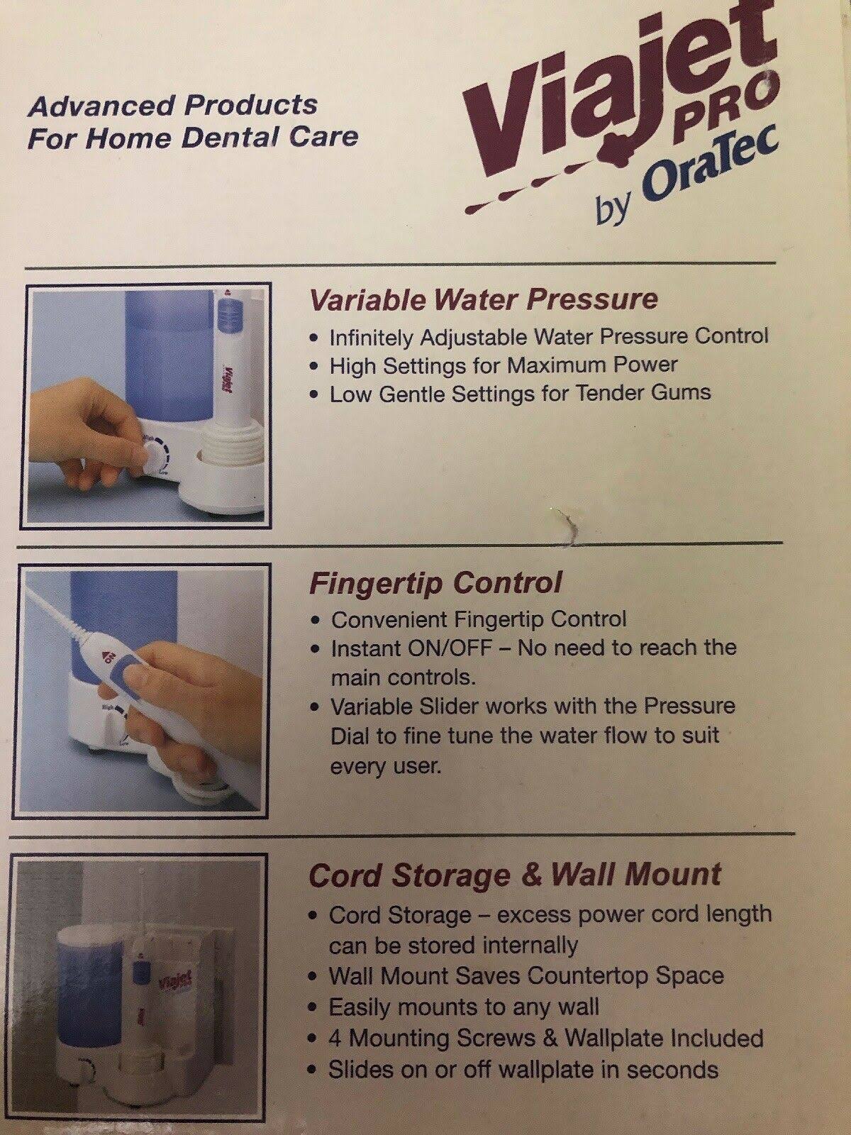 ViaJet Pro Irrigator – Water Flosser (by OraTec) - Image 4