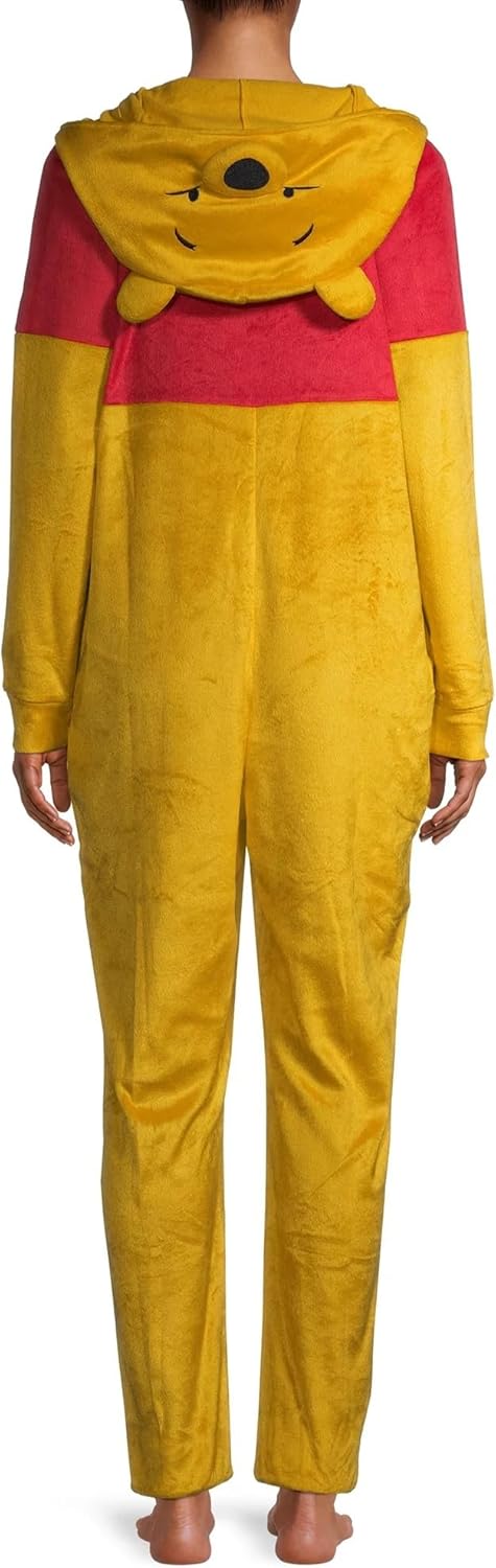Disney Women’s Winnie the Pooh Fleece Pajama Union Suit, X-Large Yellow - Image 3