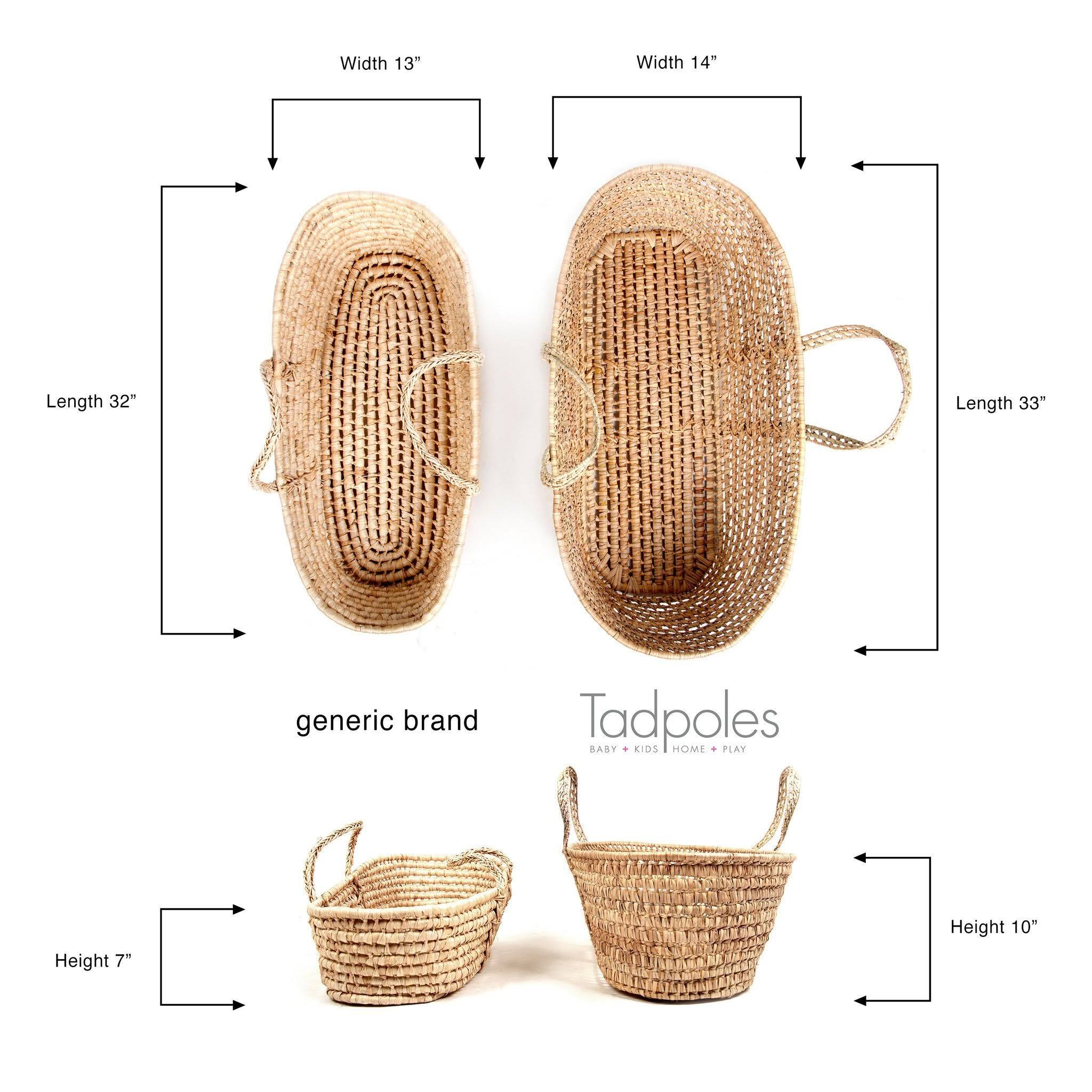 Tadpoles All Natural Organic Moses Basket - Image 2