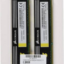 Alternative view of Corsair 16GB XMS3 (2x 8GB) DDR3 SDRAM 1600MHz 240-Pin 16 Dual Channel Kit DDR3 1600 (PC3 12800) CMX16GX3M2A1600C11
