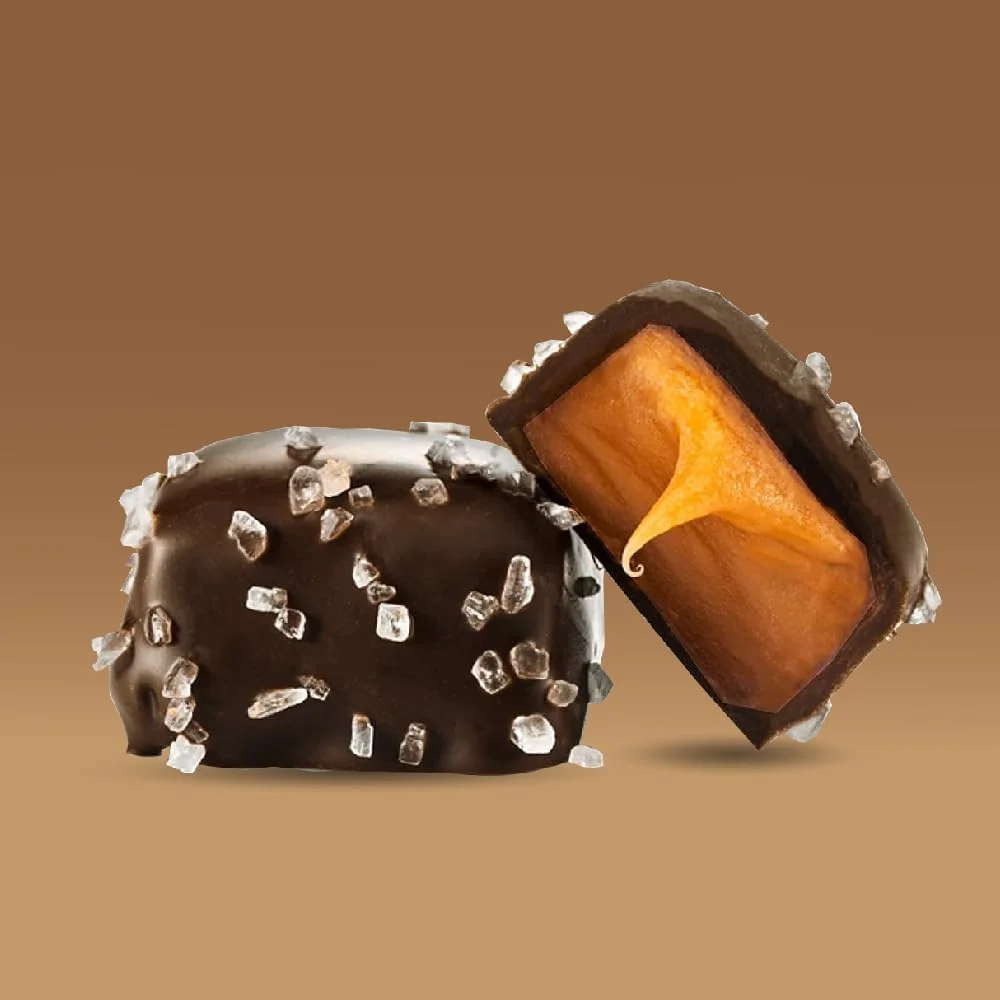 Funtasty Dark Chocolate Sea Salt Caramel Squares Candy, 2-Pound Pack - Image 5