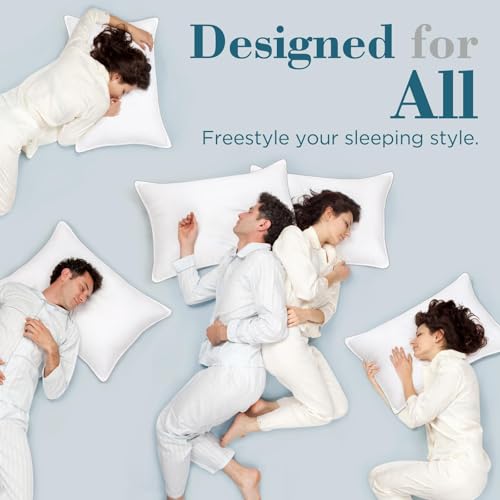 viewstar Bed Pillows King Size Set of 2, Hotel Quality, Down Alternative Big Pillow for Back, Stomach or Side Sleepers, Firm - Image 109