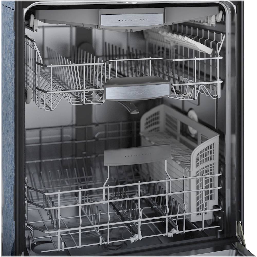 Bosch – 800 Series 24 Top Control Built-In Dishwasher with CrystalDry, Stainless Steel Tub, 3rd Rack, 42 dBa – Stainless steel - Image 6