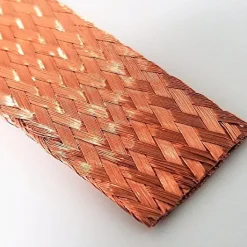 Flat Bare Copper Braid, Bright, 5/8 Diameter, 25′ Length 5/8