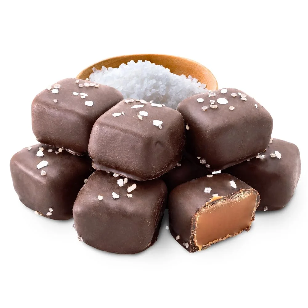 Funtasty Dark Chocolate Sea Salt Caramel Squares Candy, 2-Pound Pack - Image 3