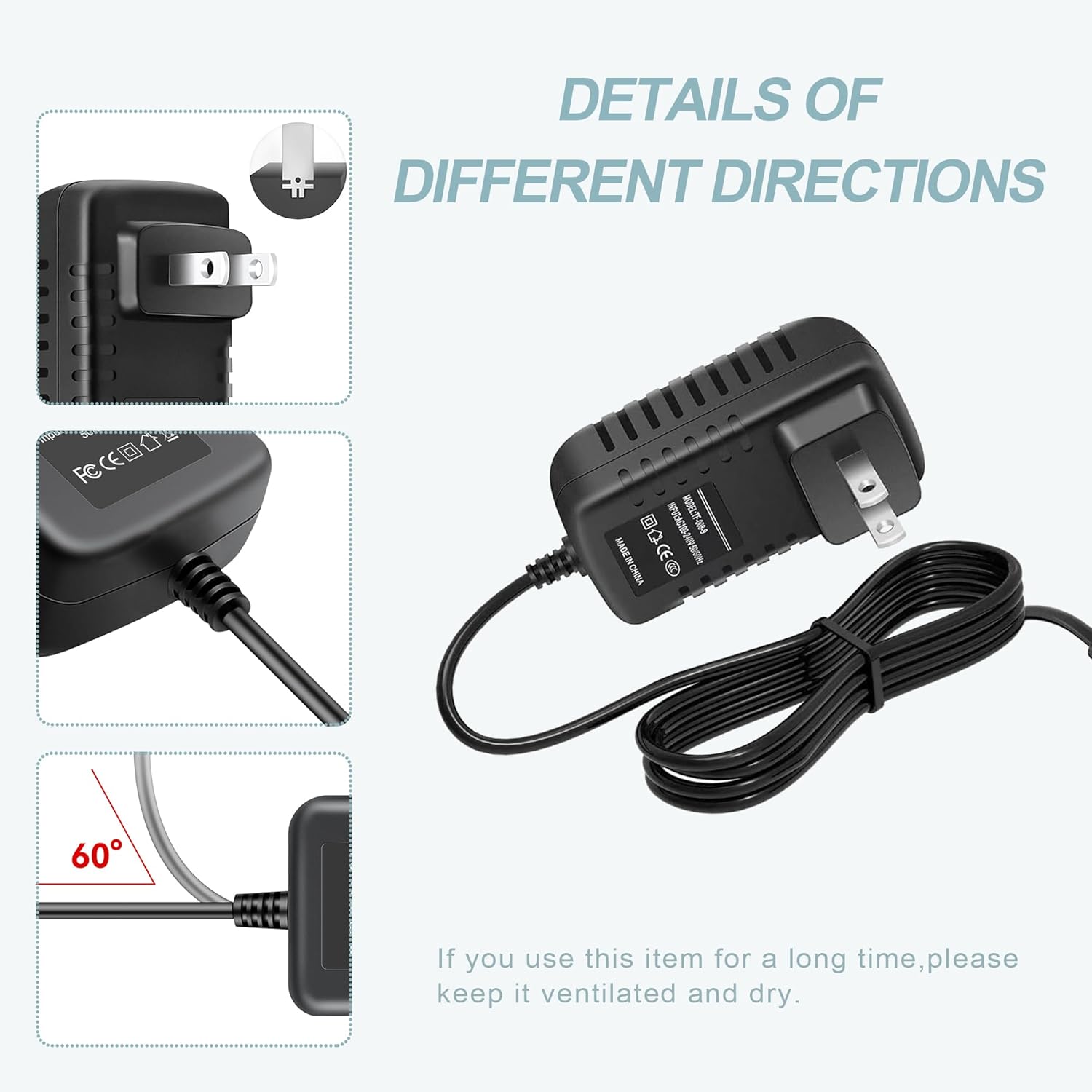 AC Adapter for Keeley Fuzz Head Java Boost & Time Machine Boost Power Supply PSU - Image 2