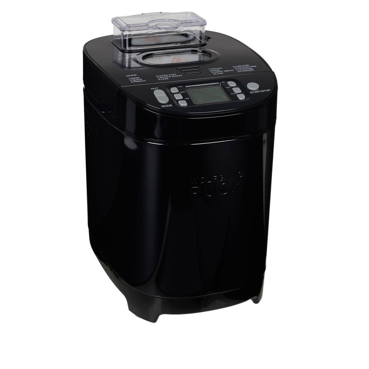 Wolfgang Puck 2 lb. 14-Function Bread Maker with Nut Dispenser – Black