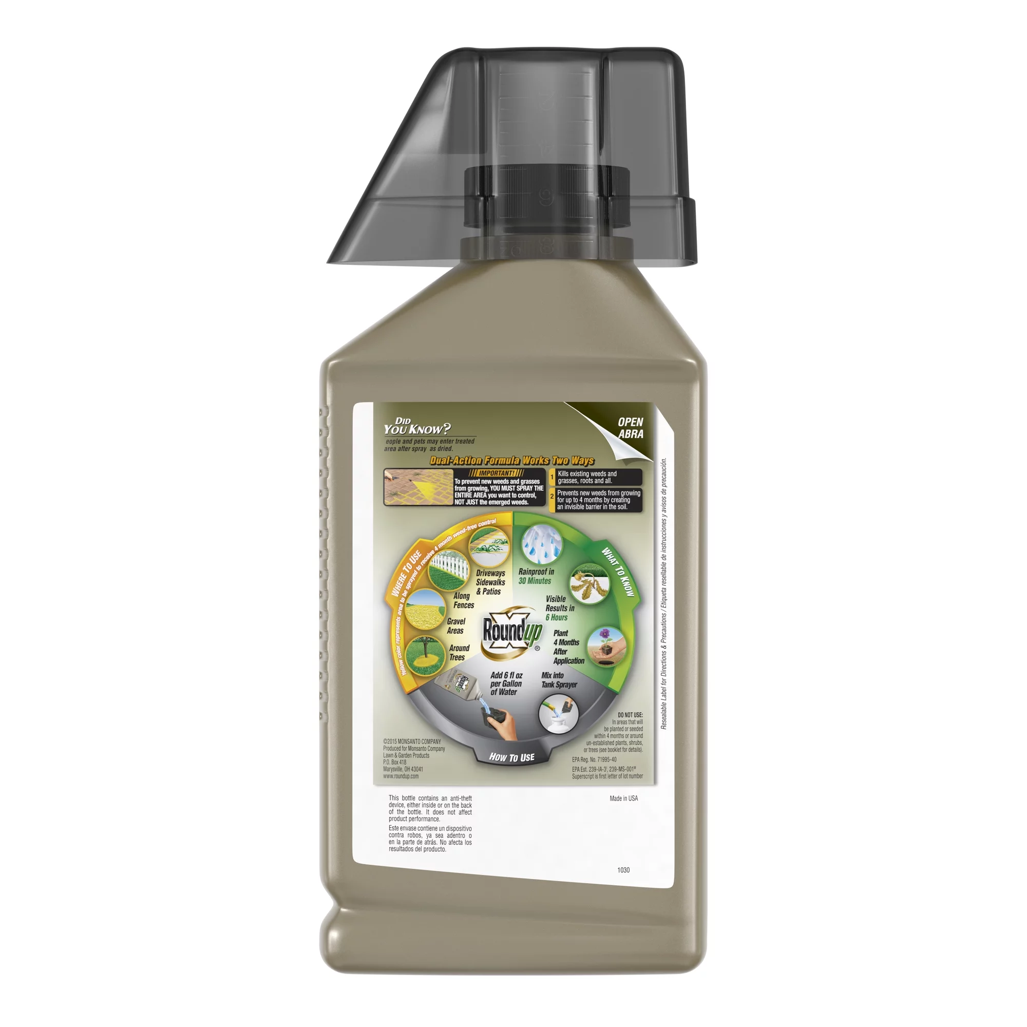 Roundup Concentrate Extended Control Weed & Grass Killer Plus Weed Preventer II 32oz. - Image 8